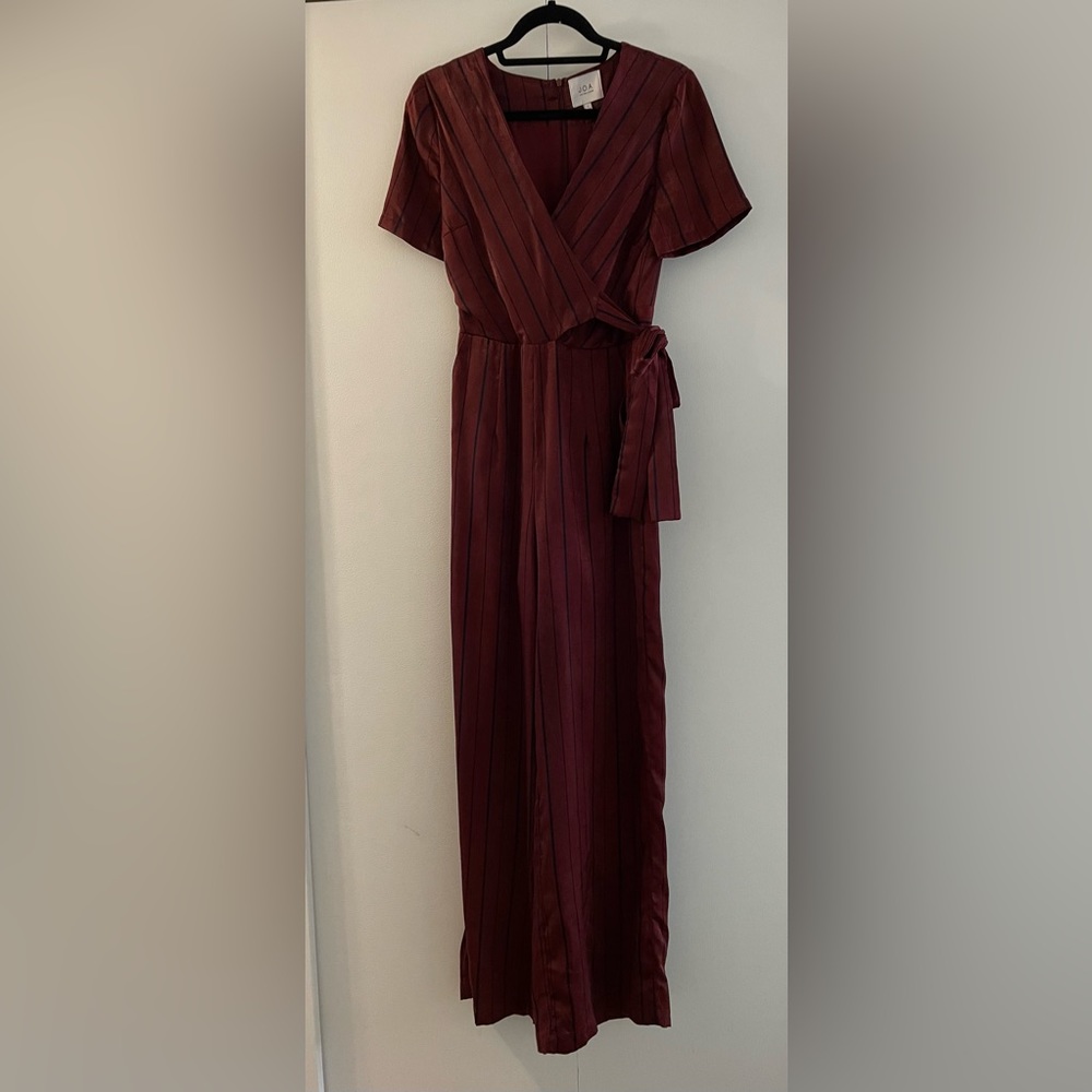 J.O.A. Maroon Jumpsuit